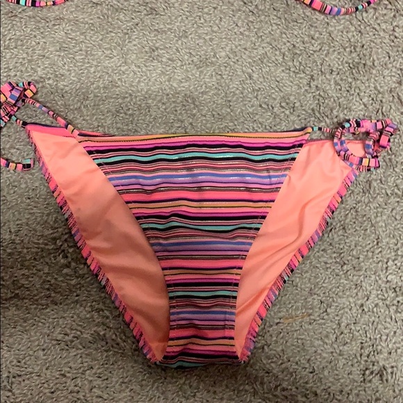 Victoria’s Secret Neon/Gold Foil String Bikini - Picture 4 of 6